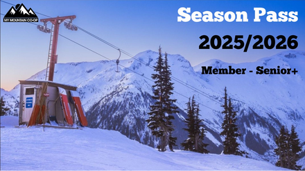 2025/26 Season Pass Individual - Member, Senior Plus